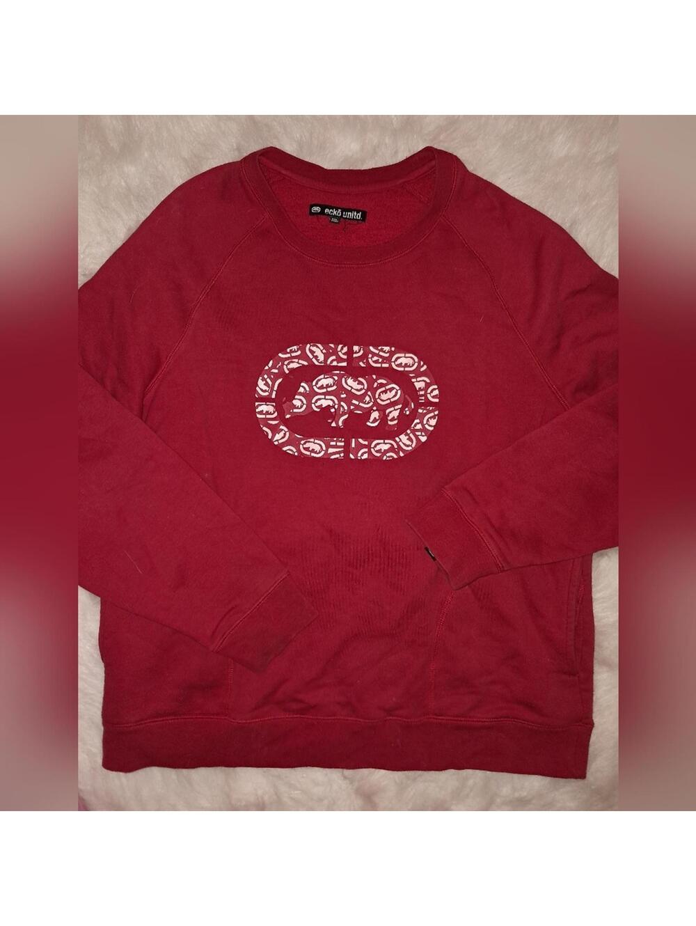 Ecko Unlimited Red Crewneck Sweatshirt